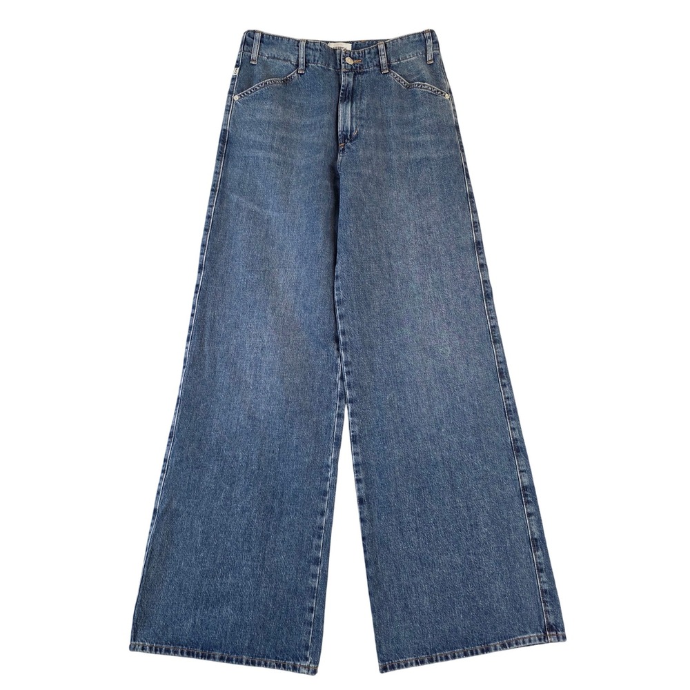 Citizens of Humanity Paloma High Rise Baggy Wide Leg Jeans Blue Denim sz 25